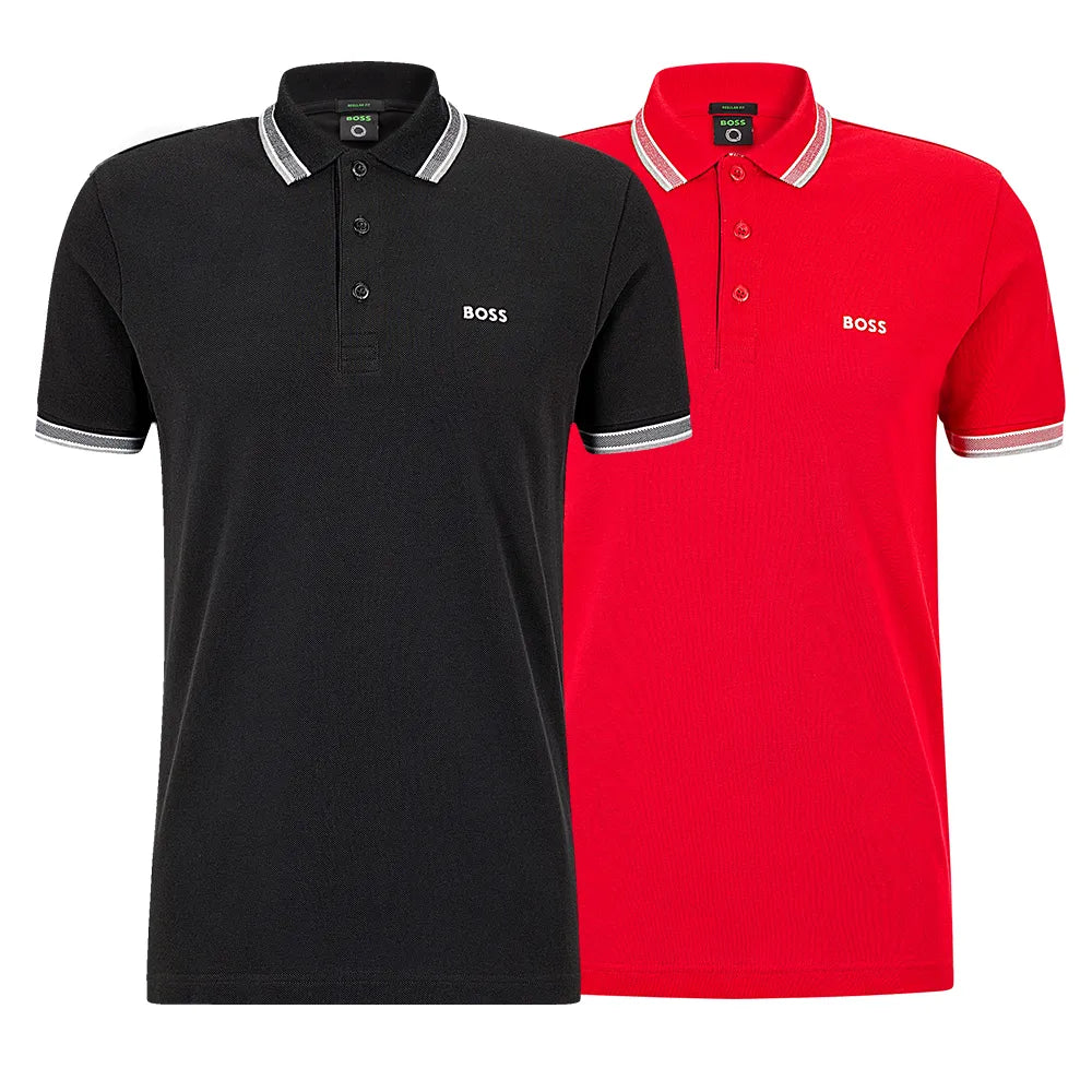 [KAUFEN SIE 1 ERHALTEN SIE 2] Kit 2 H. Boss Poloshirts